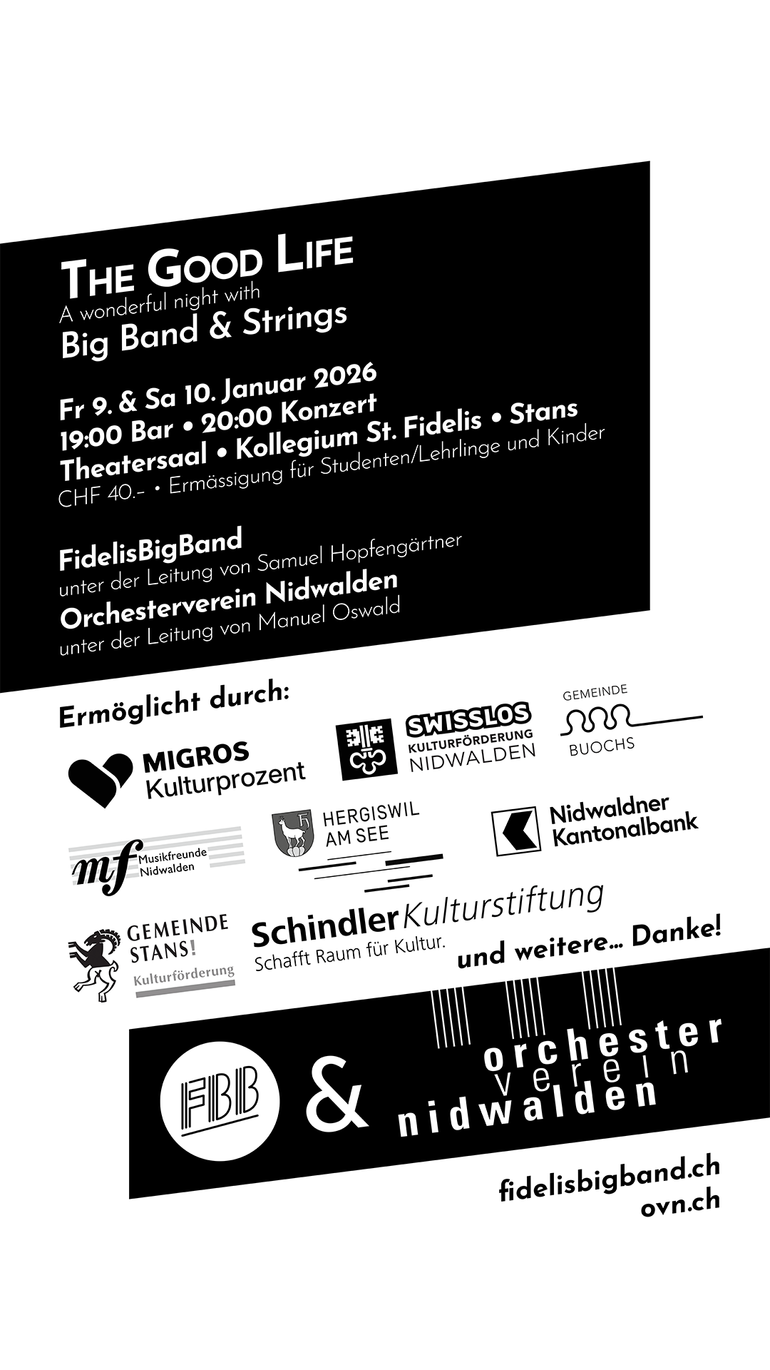 Plakat für The Good Life Konzert – Bild 2